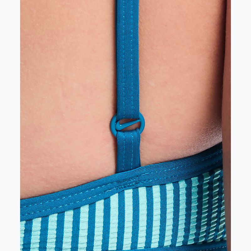 Vrchný diel plaviek Nike Ripple Texture Bralette Classic Bikini bleached turquoise 5