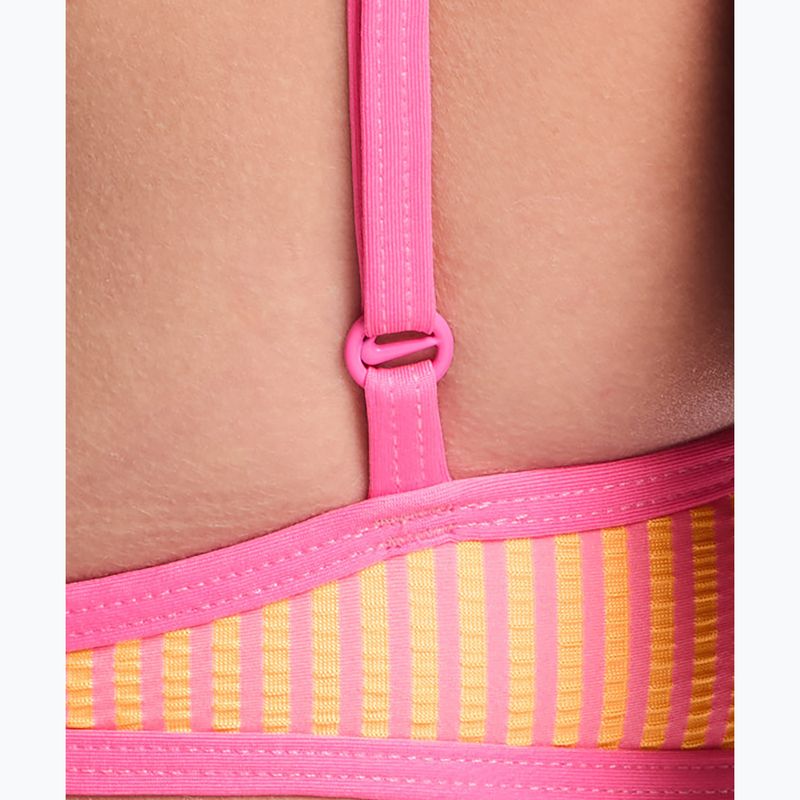 Vrchný diel plaviek Nike Ripple Texture Bralette Classic Bikini pink glow 5