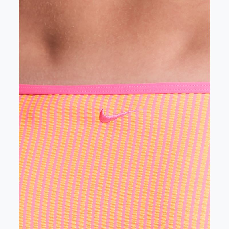 Spodný diel plaviek Nike Ripple Texture Hipster Bikini pink glow 4