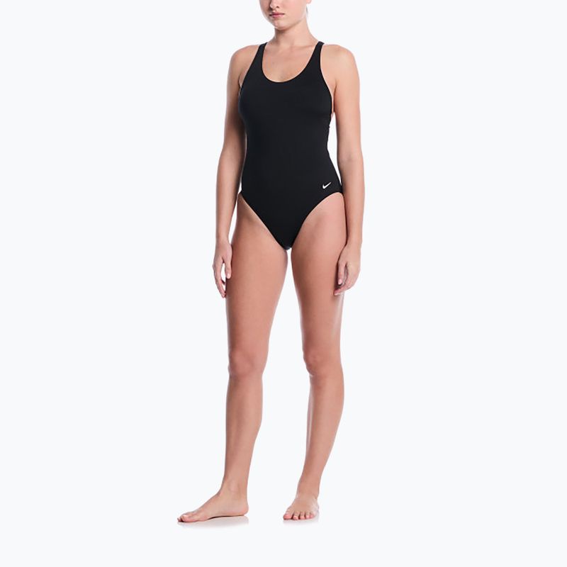 Dámske jednodielne plavky Nike Essential Scoop Neck black 2