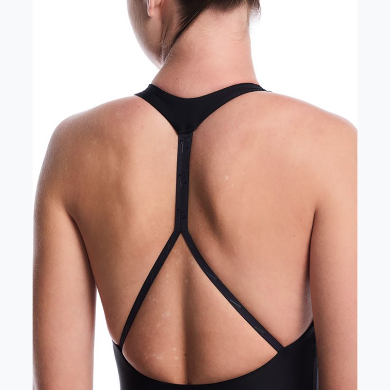 Dámske jednodielne plavky Nike Hydralock Luxe Sail Boat V-Neck black 4