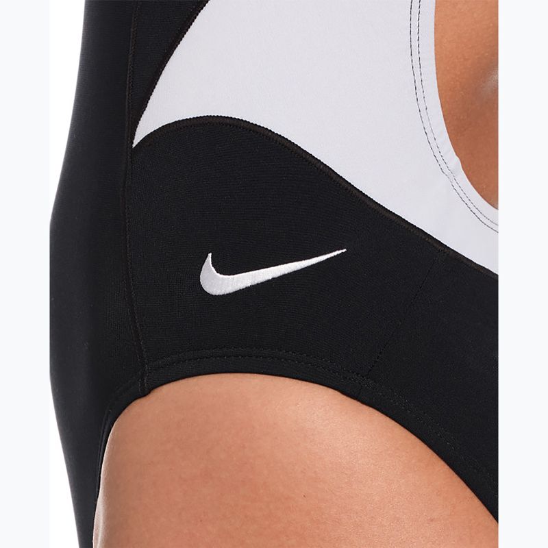 Dámske jednodielne plavky Nike Hydrastrong Fly black/white 4