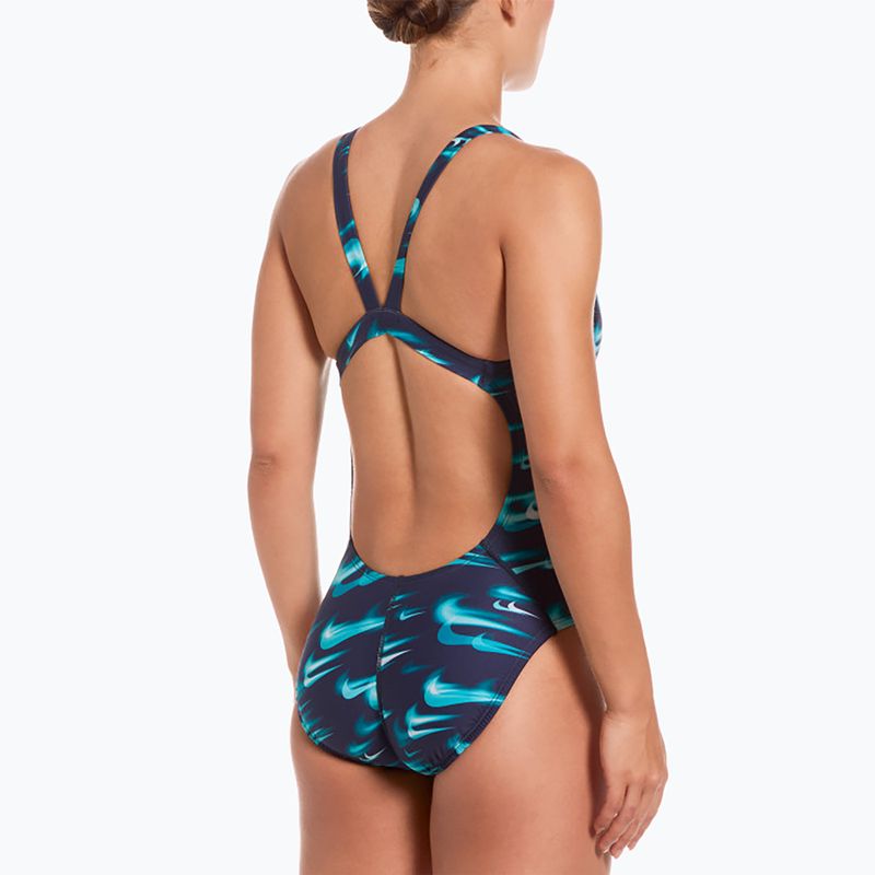 Dámske jednodielne plavky Nike Hydrastrong Multi Pr green abyss 3