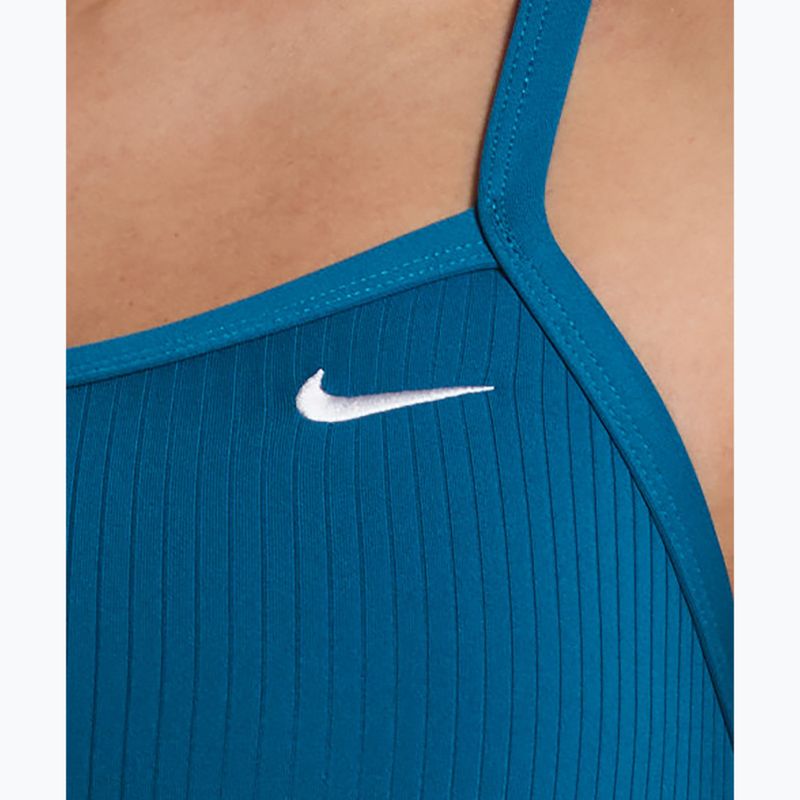 Dámske jednodielne plavky Nike Solid Racerback green abyss 4