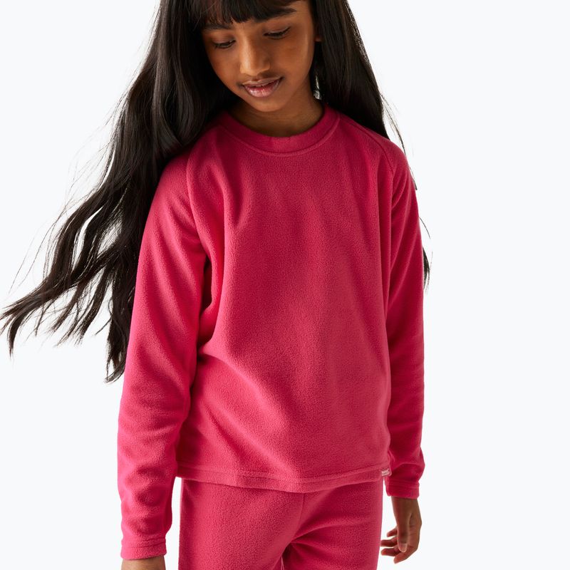 Detská termoakčná mikina REGATTA Thermal Baselayer pink potion 4