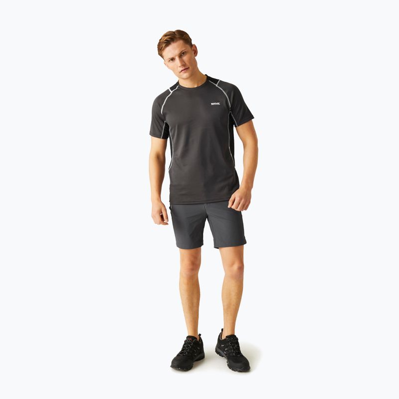 Pánske tričko REGATTA Virda IV ash/black 2