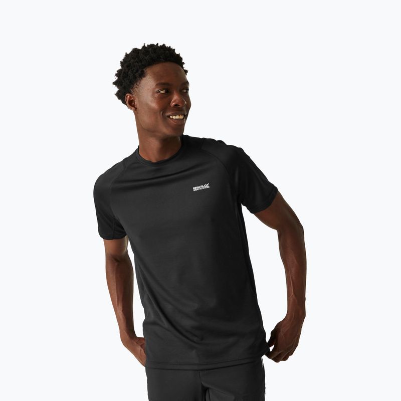 Pánske tričko REGATTA Virda IV black/black