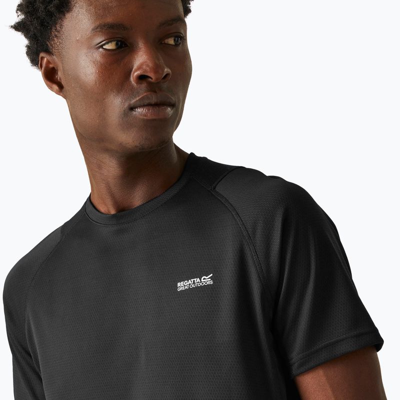 Pánske tričko REGATTA Virda IV black/black 4