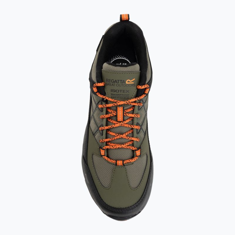 Pánske trekingové topánky REGATTA Samaris III Low cypress green/blaze orange 5