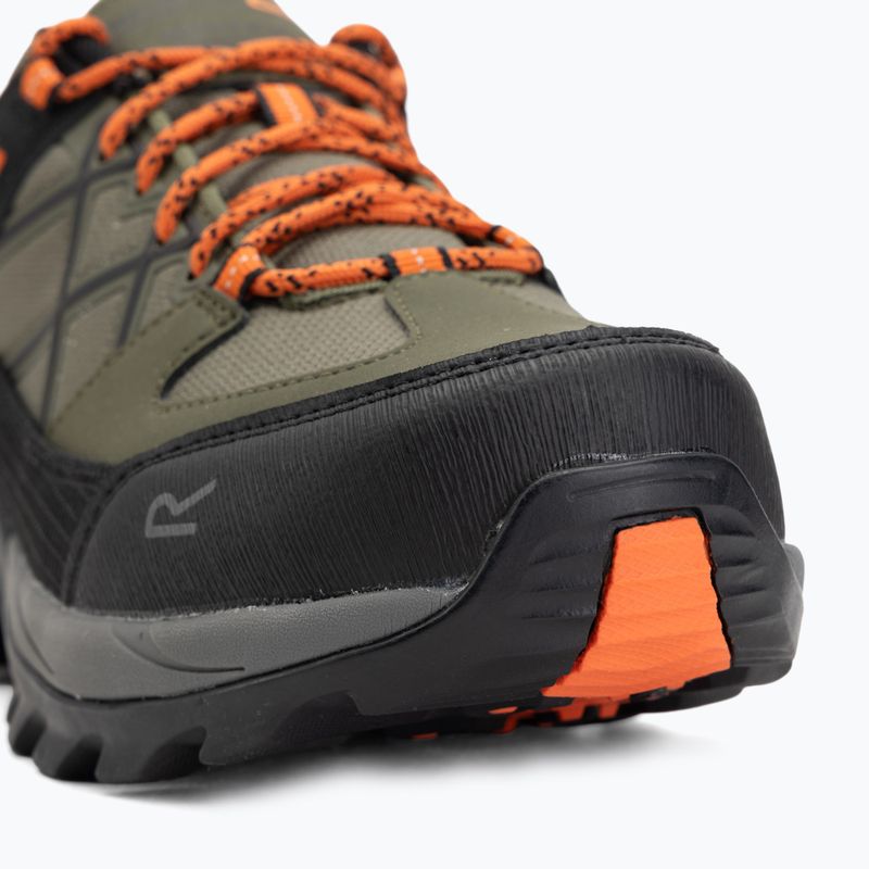 Pánske trekingové topánky REGATTA Samaris III Low cypress green/blaze orange 7