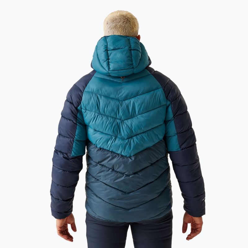 Pánska páperová bunda REGATTA Dalent s kapucňou moroccan blue/moonlight denim 3