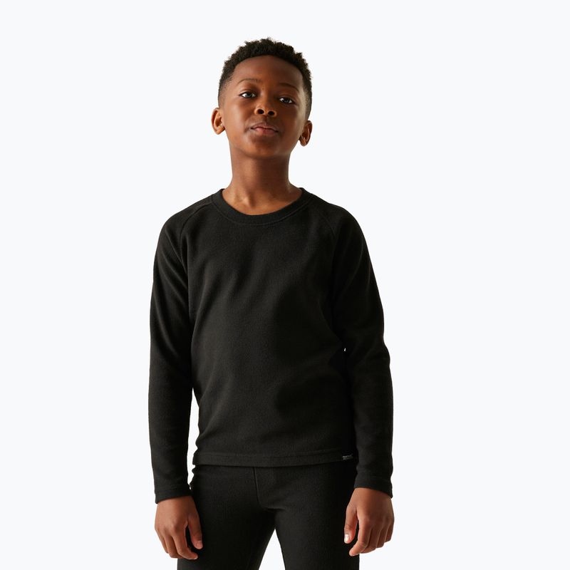 Detská termoakčná mikina REGATTA Thermal Baselayer black 3