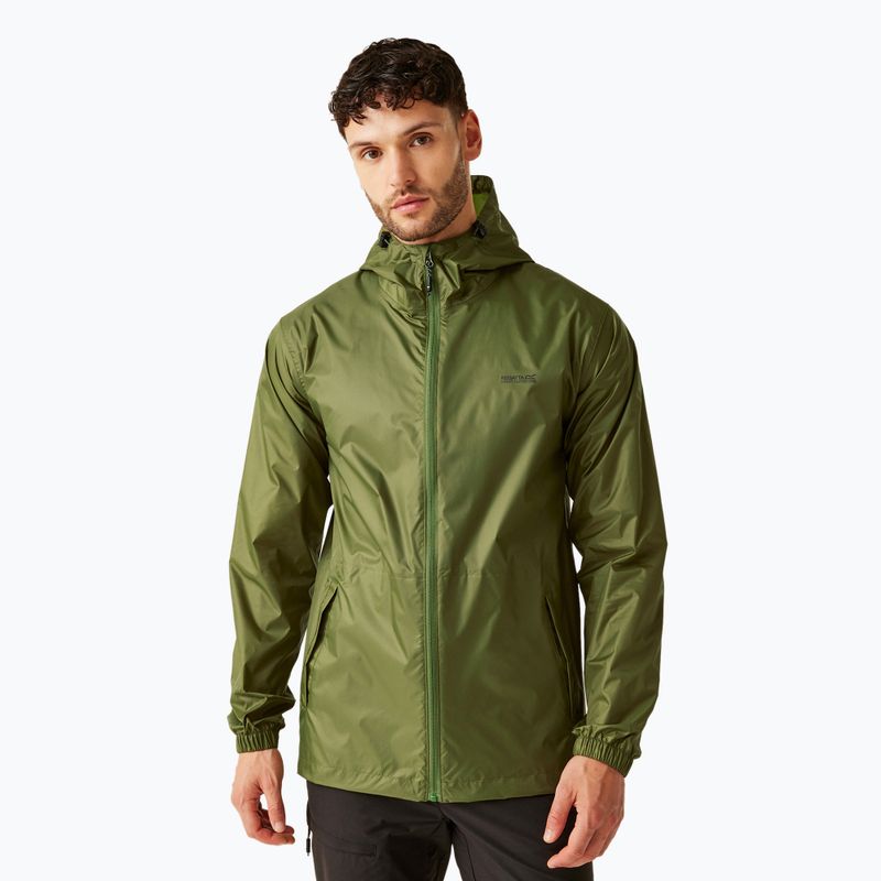 Pánska bunda do dažďa REGATTA Pack-It III nephrite green