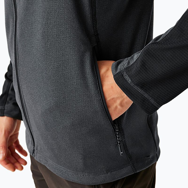 Pánska mikina REGATT Highton Full Zip Midlayer ash/black 6