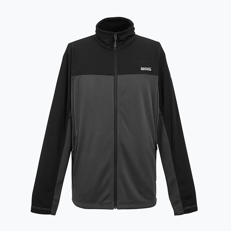 Pánska mikina REGATT Highton Full Zip Midlayer ash/black 7