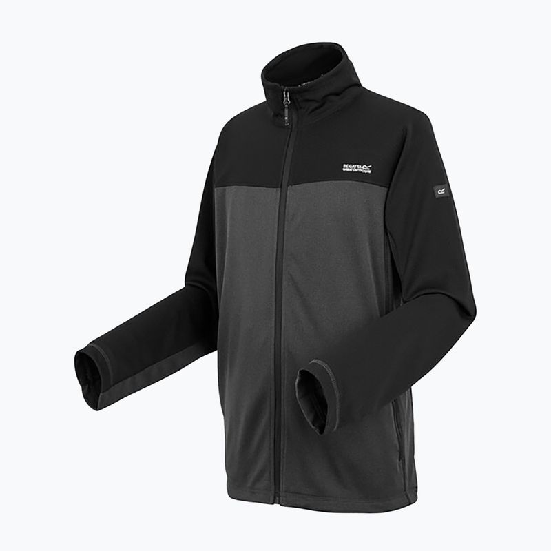 Pánska mikina REGATT Highton Full Zip Midlayer ash/black 9