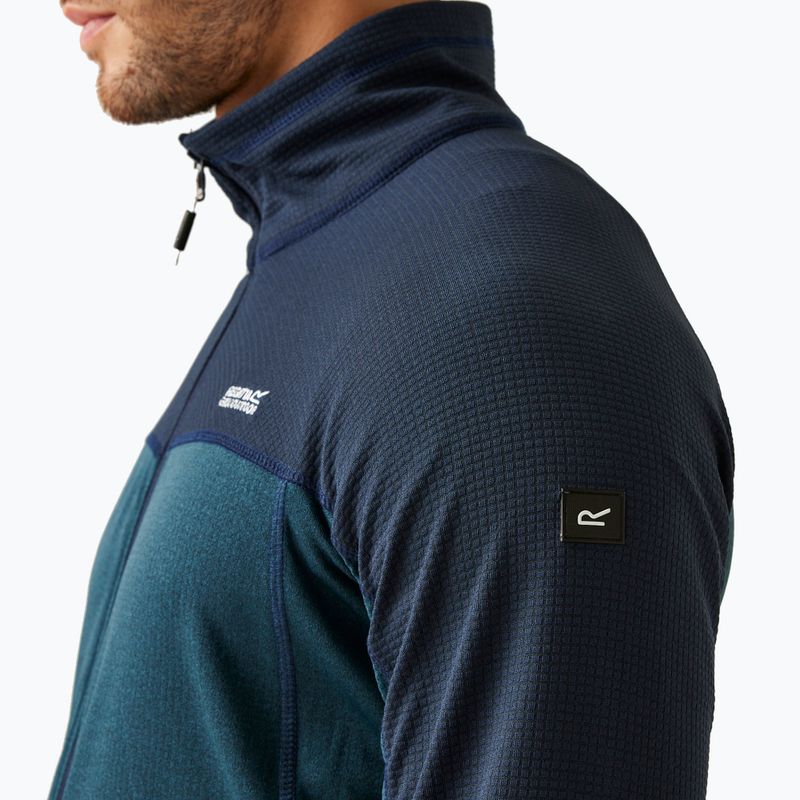 Pánska mikina REGATT Highton Full Zip Midlayer moonlight denim/navy 4