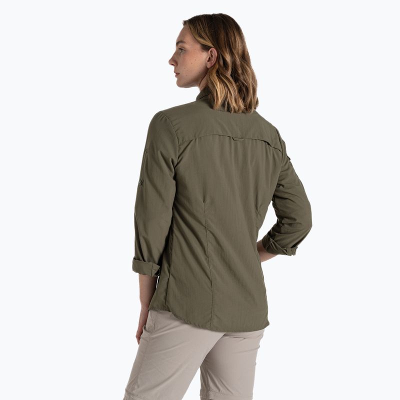 Dámske trekkingové tričko Craghoppers NosiLife Adventure Long Sleeved Shirt III wild olive 3