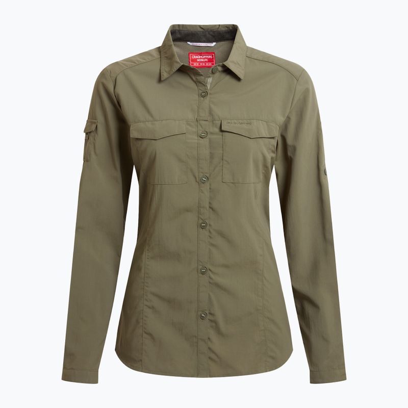 Dámske trekkingové tričko Craghoppers NosiLife Adventure Long Sleeved Shirt III wild olive 8