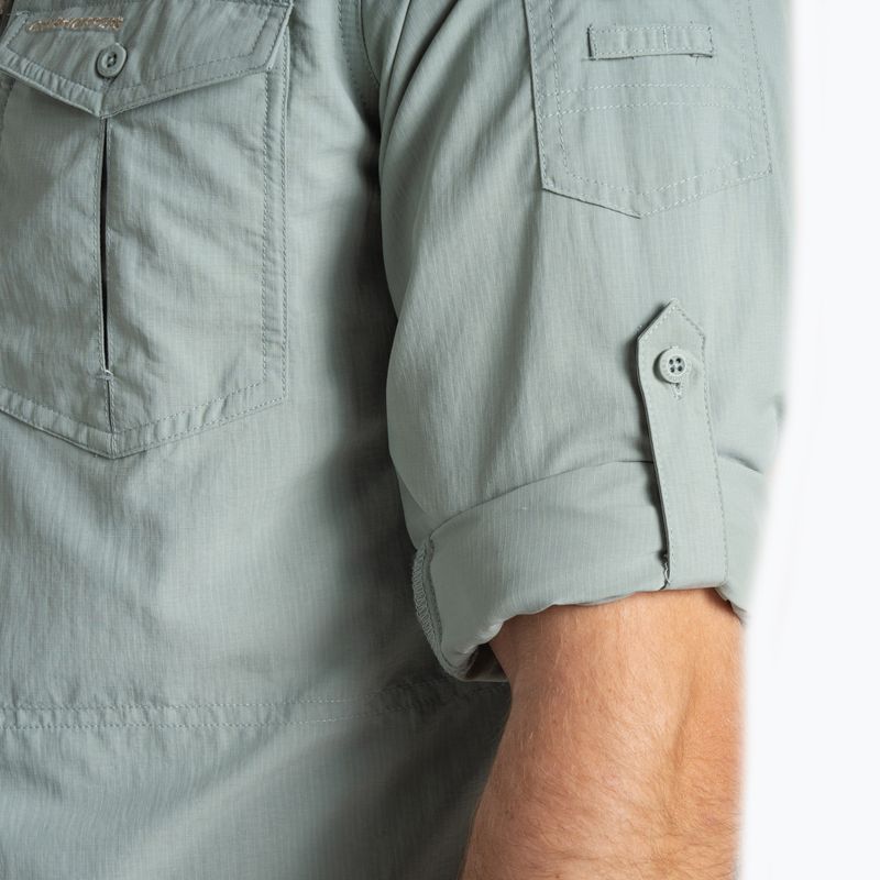 Pánska košeľa Craghoppers NosiLife Adventure Long Sleeved Shirt III lichen green 6