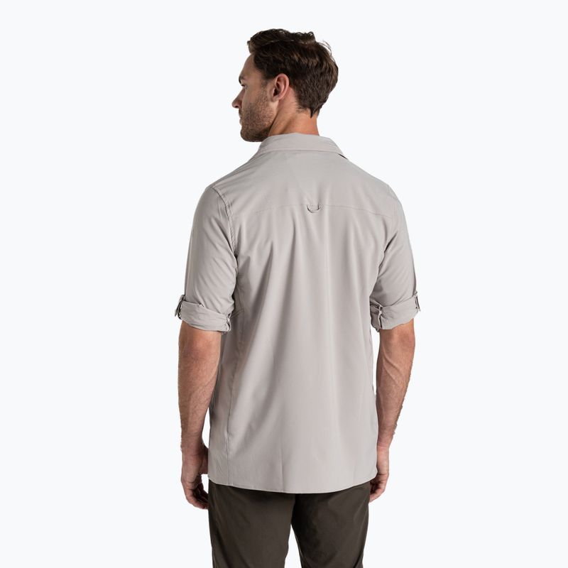 Craghoppers pánske tričko NosiLife Long Sleeved Pro Shirt V pergamen 3