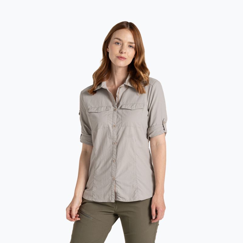 Dámska košeľa Craghoppers NosiLife Adventure Long Sleeved Shirt III soft mushroom 3