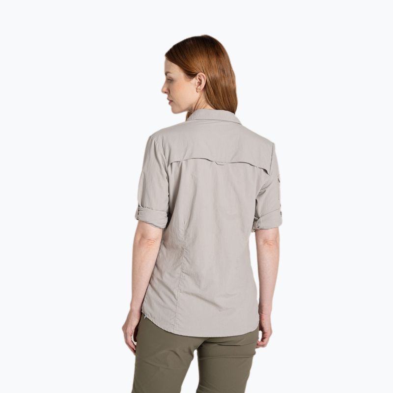 Dámska košeľa Craghoppers NosiLife Adventure Long Sleeved Shirt III soft mushroom 4