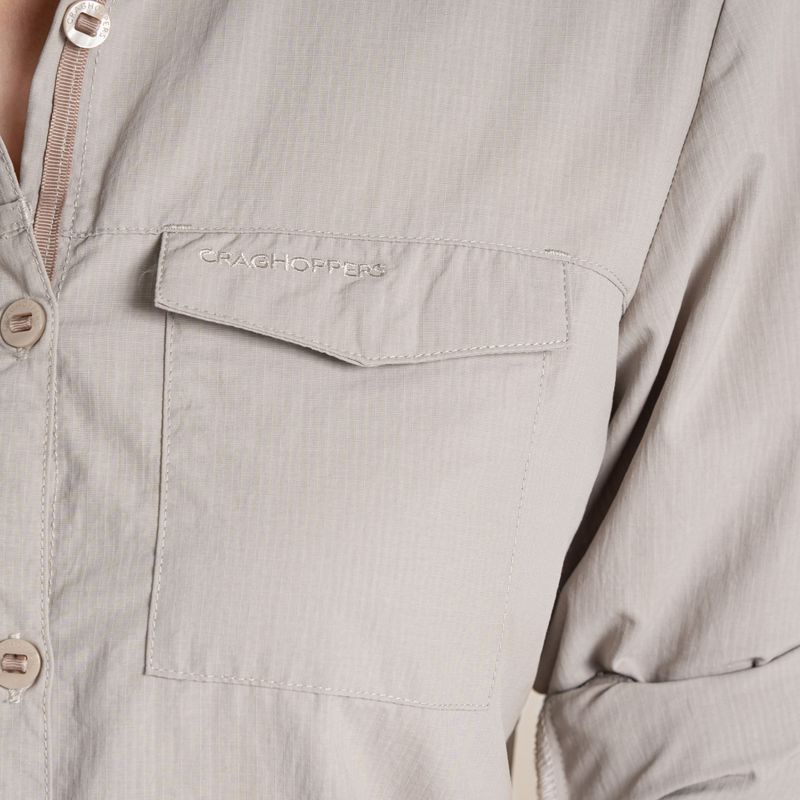 Dámska košeľa Craghoppers NosiLife Adventure Long Sleeved Shirt III soft mushroom 7