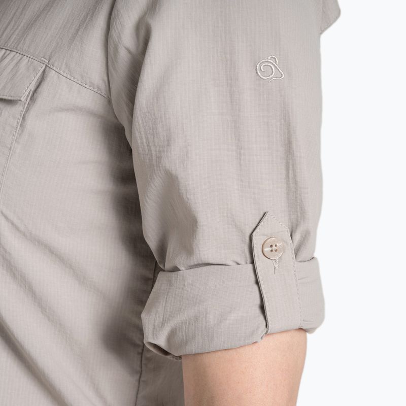Dámska košeľa Craghoppers NosiLife Adventure Long Sleeved Shirt III soft mushroom 8