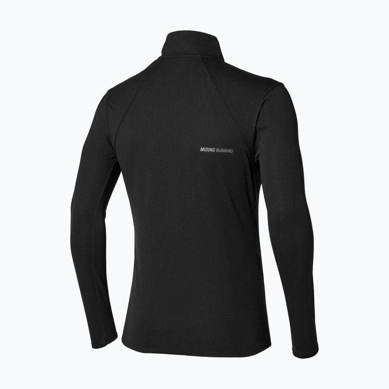 Pánske bežecké tričko longsleeve Mizuno Tech Thermal Charge Breath Thermo Half Zip Long Sleeve Tee black 2