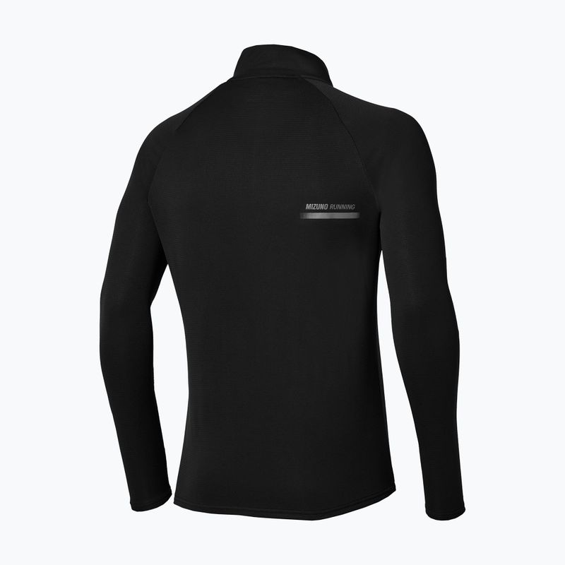 Pánske bežecké tričko longsleeve Mizuno Active Dryaeroflow Hybrid Long Sleeve Top Black 2