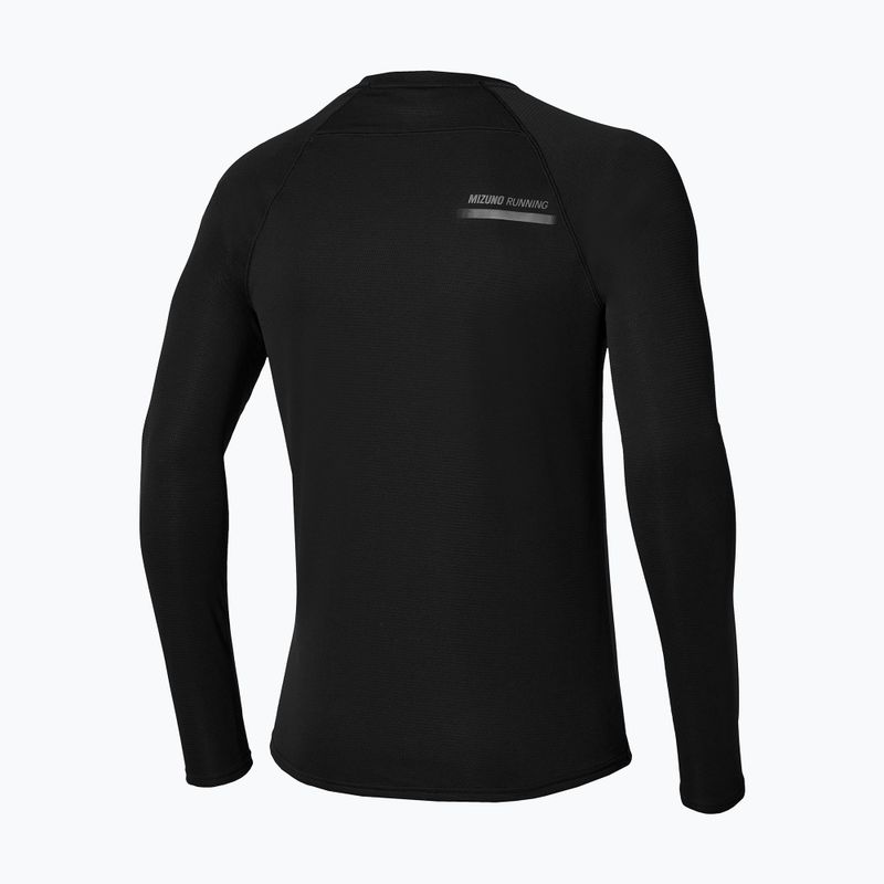 Pánske bežecké tričko longsleeve Mizuno Active Dryaeroflow black 2