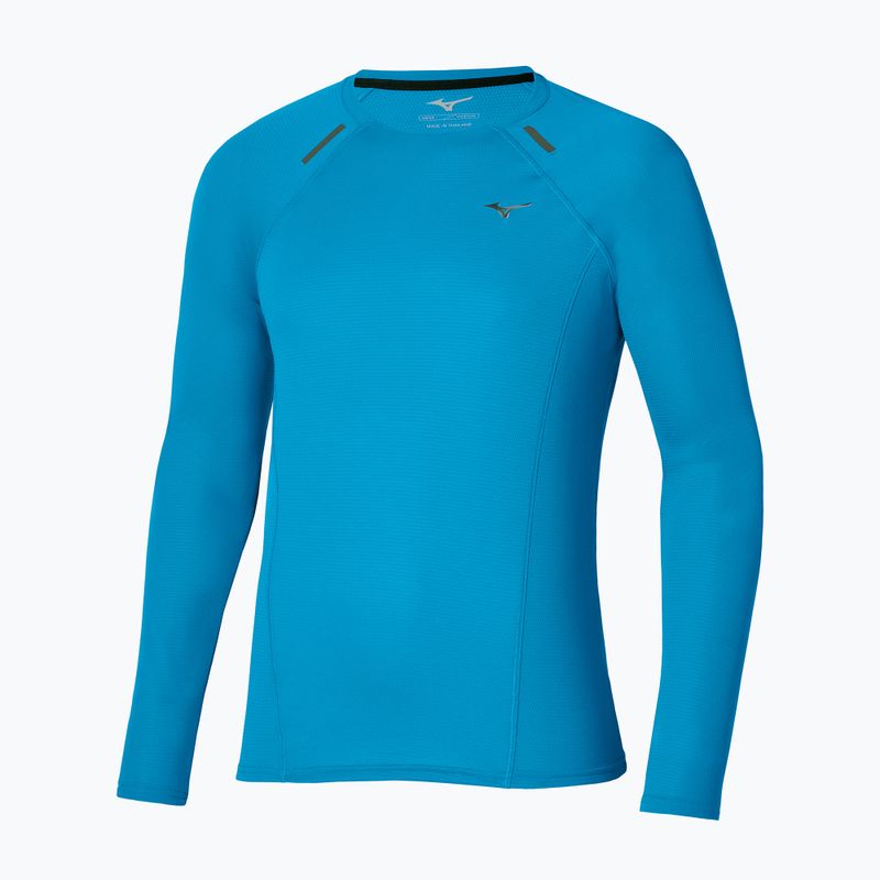 Pánske bežecké tričko longsleeve Mizuno Active Dryaeroflow blue jewel