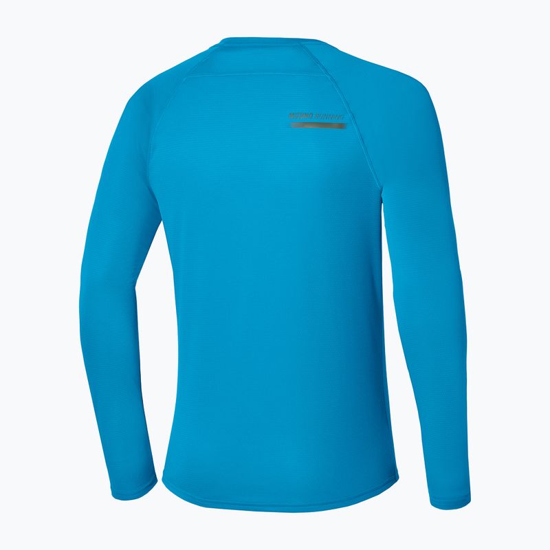 Pánske bežecké tričko longsleeve Mizuno Active Dryaeroflow blue jewel 2