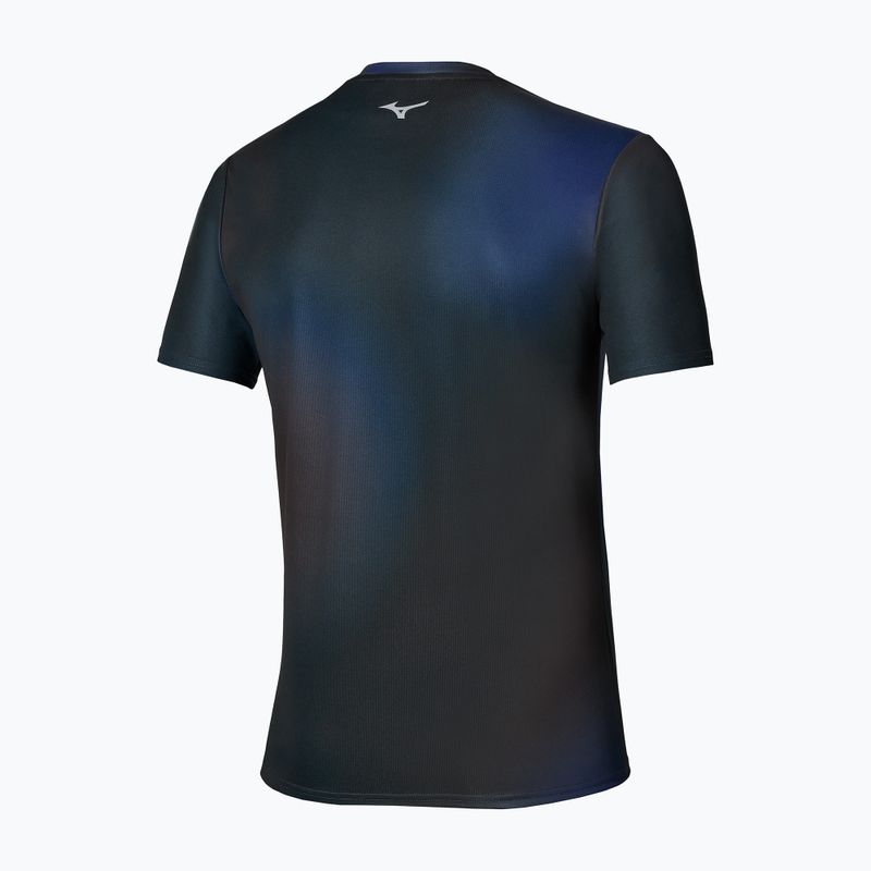 Pánske bežecké tričko Mizuno Core Graphic Short Sleeve black/blue 2