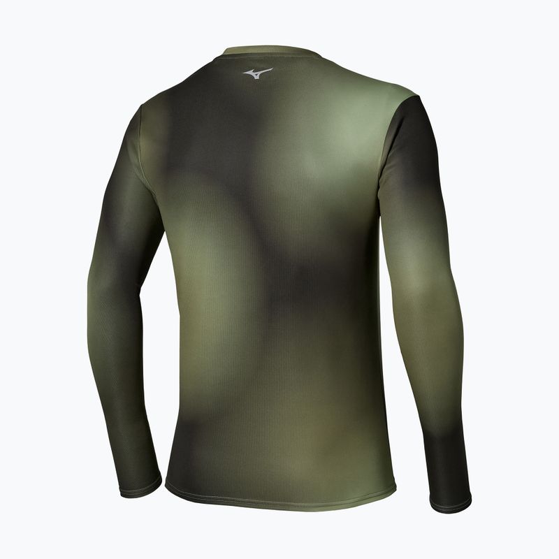 Pánske bežecké tričko longsleeve Mizuno Core Graphic Long Sleeve Tee Forest Night 2