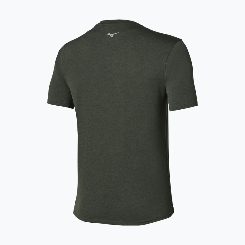 Pánske bežecké tričko Mizuno Core Impulse Short Sleeve Tee forest night 2