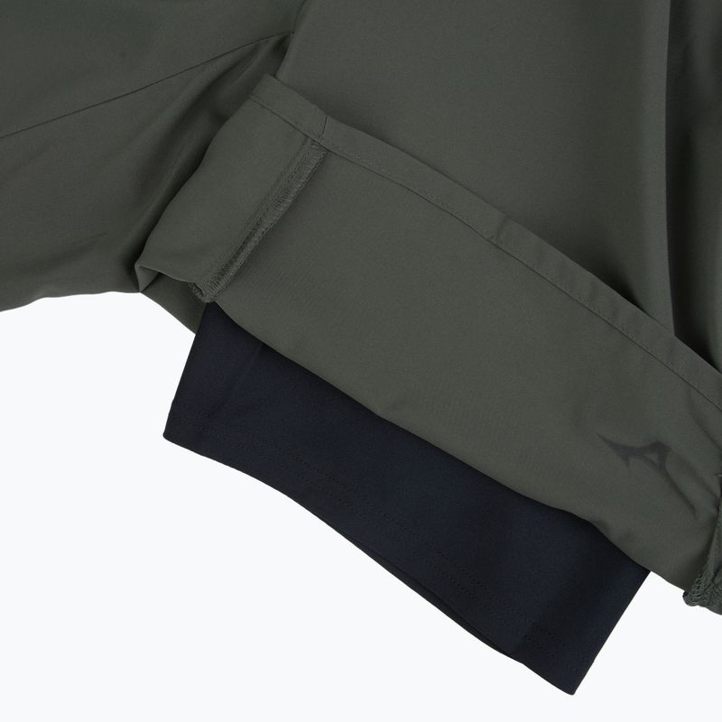 Pánske bežecké šortky Mizuno Multi Pocket 2In1 forest night 5