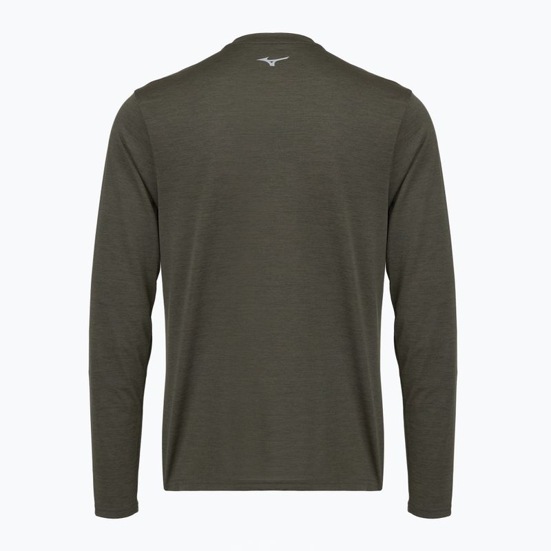 Pánska bežecká mikina Mizuno Core Impulse Half Zip Long Sleeve Tee forest night 2