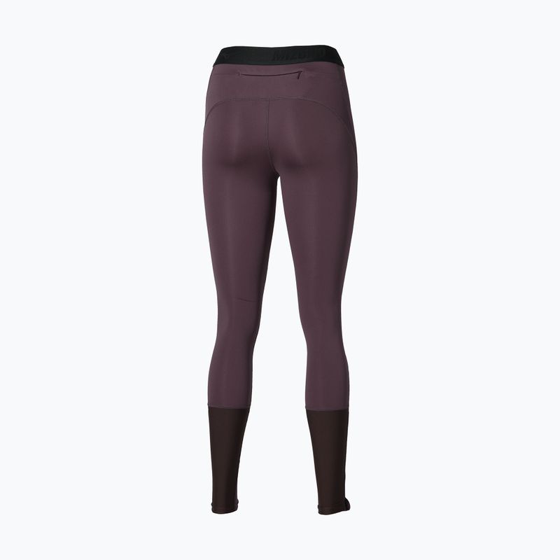 Dámske bežecké legíny Mizuno Core Impulse Long Tight raisin 2