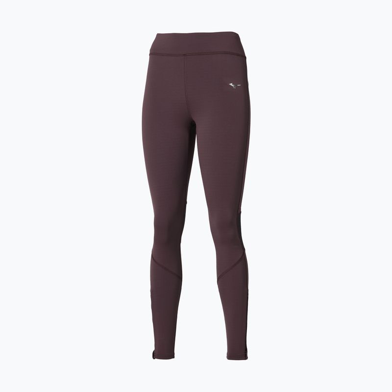 Dámske bežecké legíny Mizuno Active Warmalite Long Tight raisin