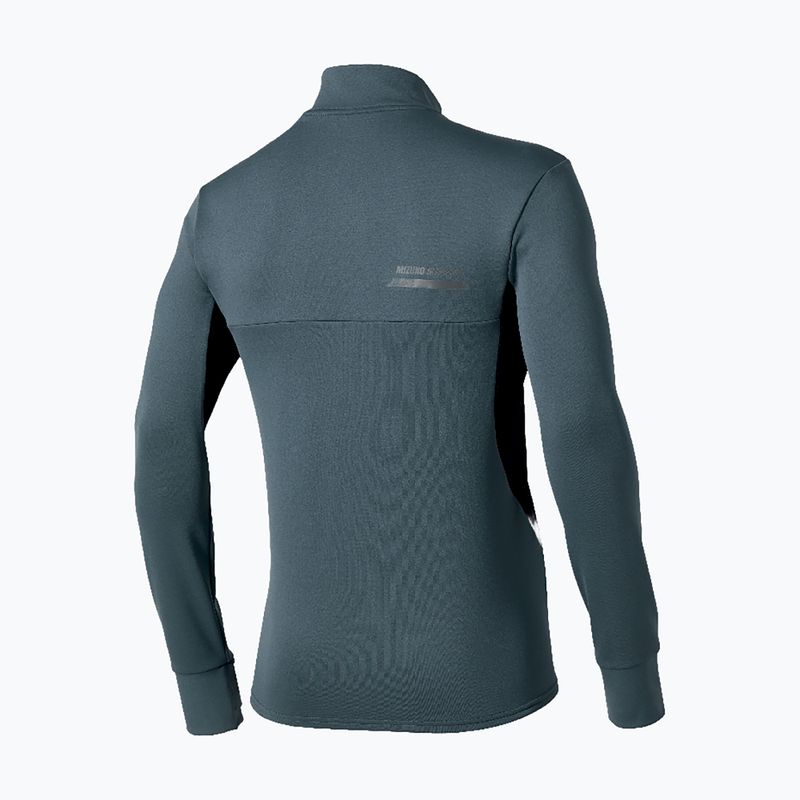 Pánska bežecká mikina Mizuno Active Warmalite Half Zip Long Sleeve Top dark slate 2