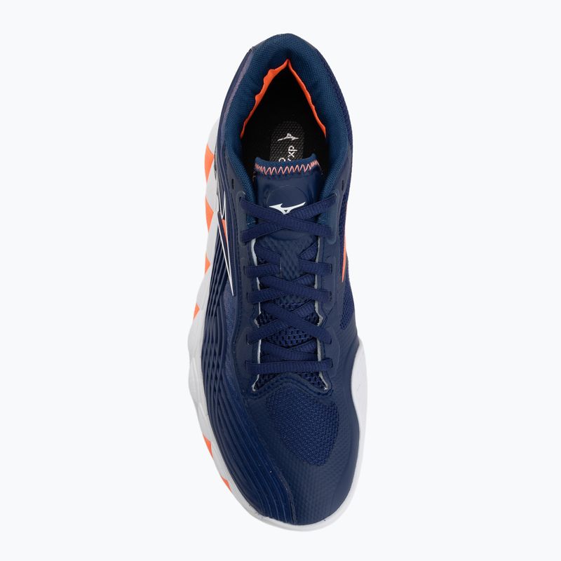 Pánske tenisové topánky Mizuno Wave Enforce Tour 2 CC beacon blue/white/lava orange 5