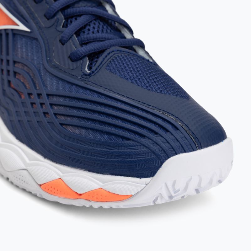 Pánske tenisové topánky Mizuno Wave Enforce Tour 2 CC beacon blue/white/lava orange 7