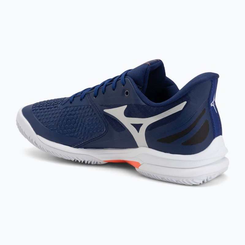 Pánske tenisové topánky Mizuno Wave Exceed Tour 7 CC beacon blue/white/lava orange 3
