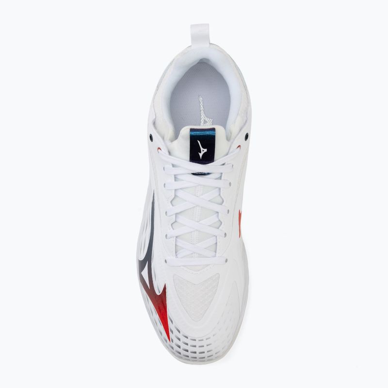 Pánske tenisové topánky Mizuno Wave Drive Neo 4 white/insignia blue/orange 5
