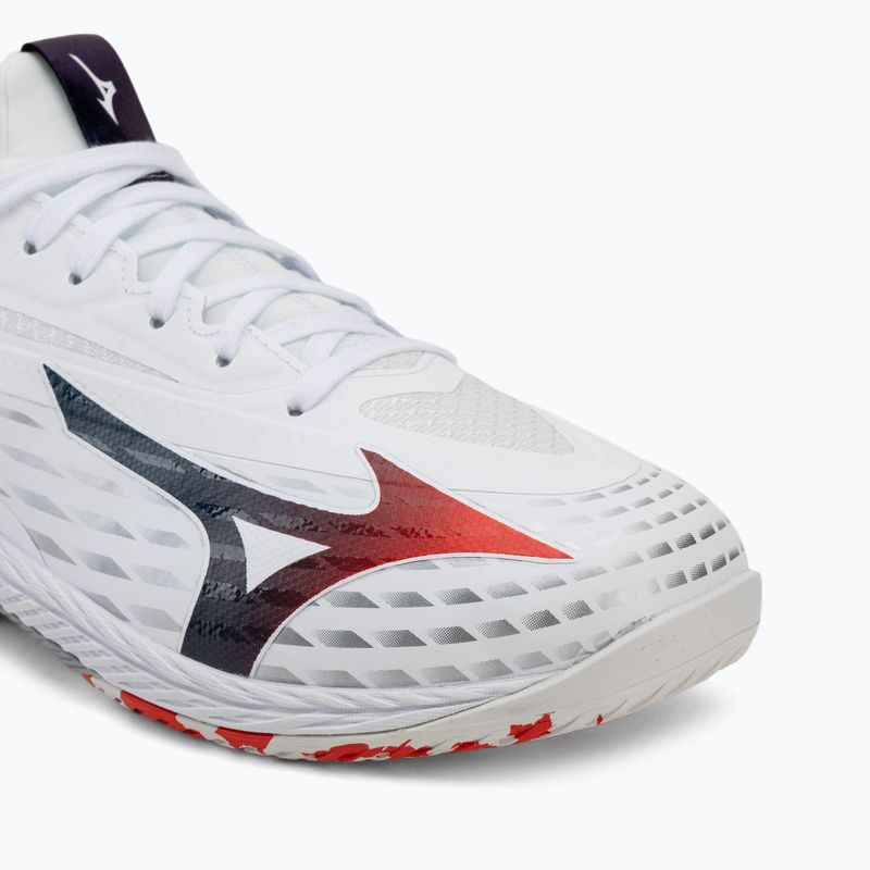 Pánske tenisové topánky Mizuno Wave Drive Neo 4 white/insignia blue/orange 7