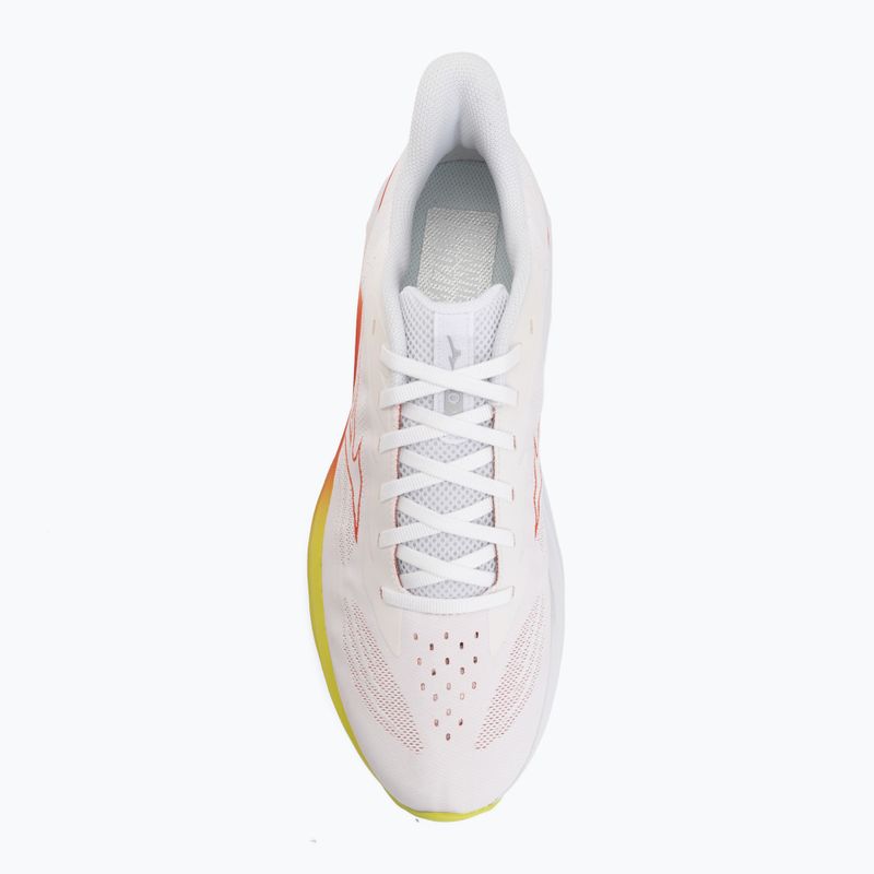 Pánske bežecké topánky Mizuno Wave Skyrise 7 white/orange/evening primrose 5