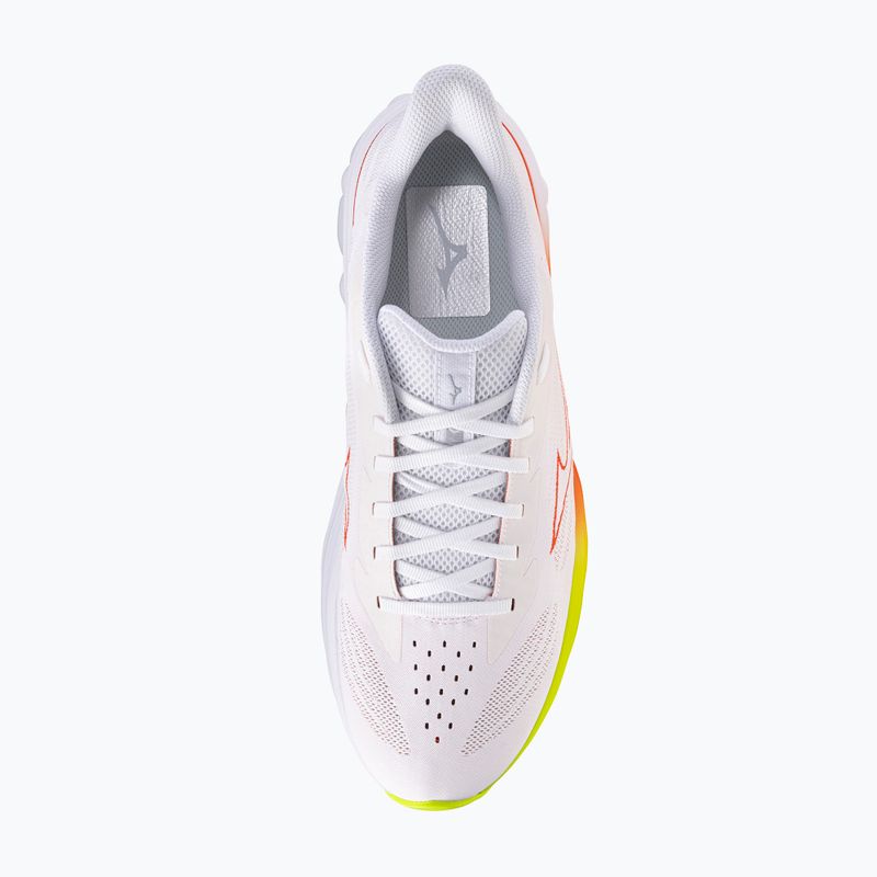 Pánske bežecké topánky Mizuno Wave Skyrise 7 white/orange/evening primrose 5