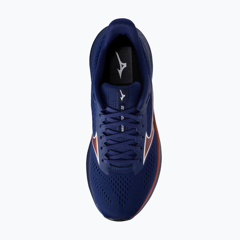 Pánske bežecké topánky Mizuno Wave Inspire 22 beacon blue/tomato puree/firecracker 5